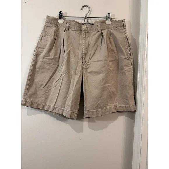 Polo‎ Ralph Lauren Shorts Mens 38 Beige Khaki Tyler Chino Cotton Pleated Casual