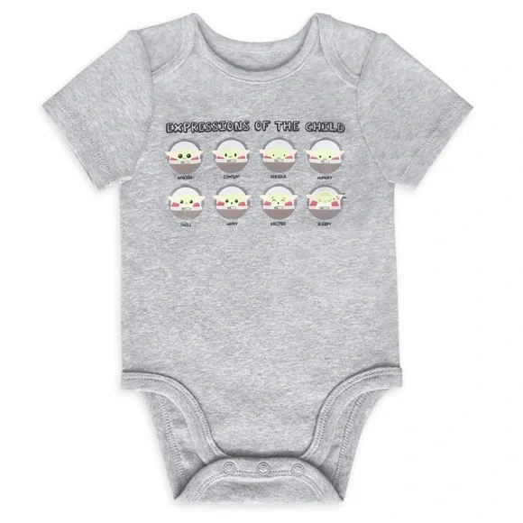 0-3 Months Child Expressions Baby Onesie Star Wars Mandalorian Infant Newborn