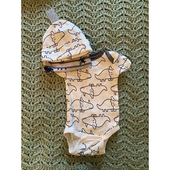 Dinosaur Onzie & Hat Set