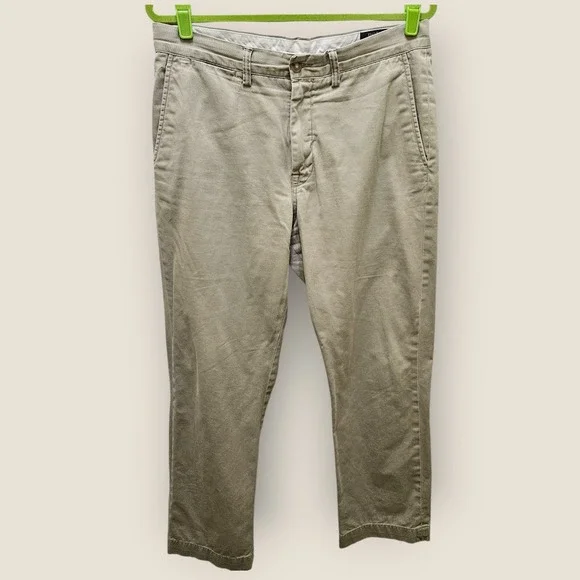 Polo Ralph Lauren Classic‎ Fit Chino Pants Mens Size 33x30 Khaki Beige Cotton