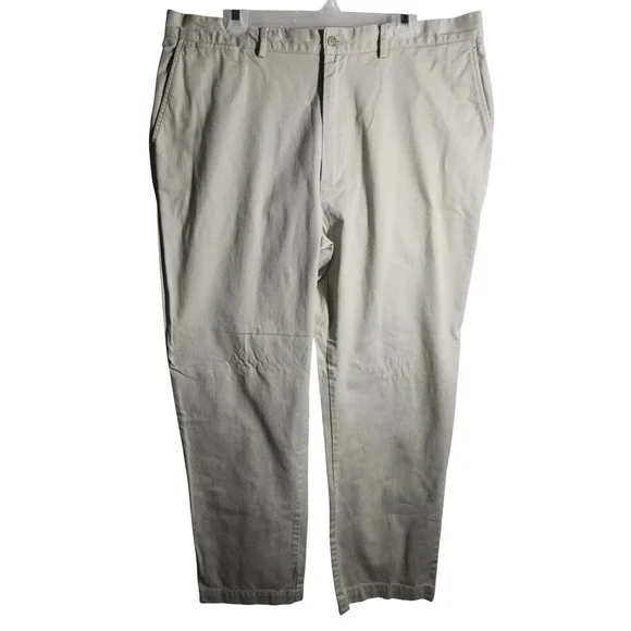 Polo‎ Ralph Lauren Classic Chino Pants Mens 40x32 Beige Cotton Flat Front Casual