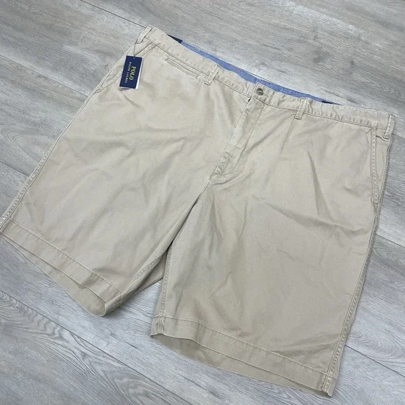 NWI Polo Ralph Lauren Classic Fit Khaki Chino Shorts Men Sz 50B Prep Casual