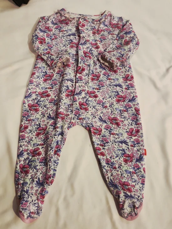 Magnetic Me Pink & Purple Floral Footed One-Piece