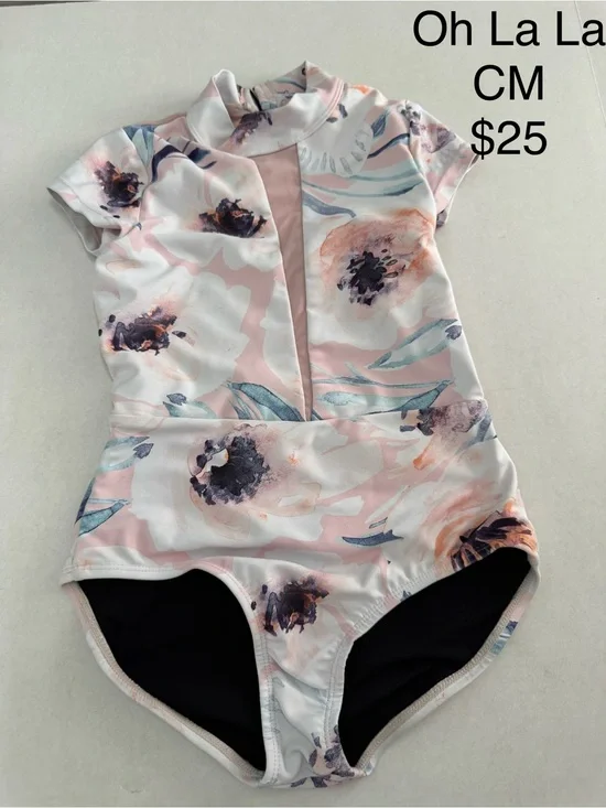 Oh La La Pink Floral Dance Leotard CM