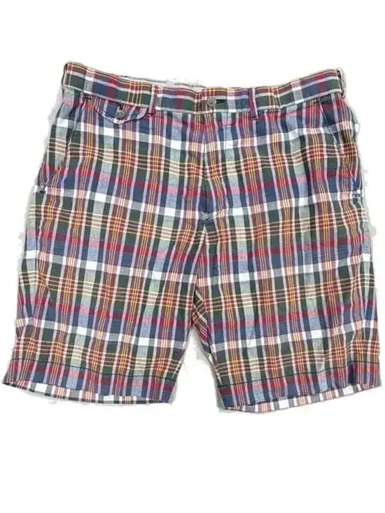 Polo Ralph Lauren Authentic India Madras Plaid Cotton Flat Front Shorts