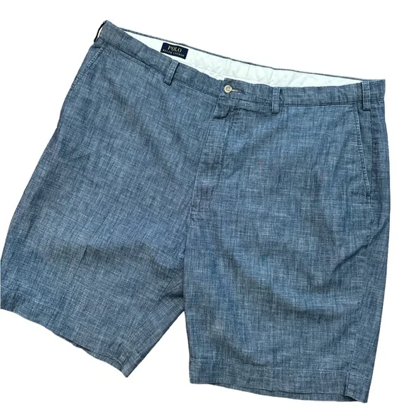 Polo Ralph Lauren Men’s‎ Chino Shorts Size 44B Blue/Gray Casual Cotton Shorts