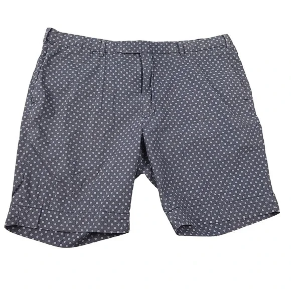 Polo Ralph Lauren Shorts Mens 38 Straight Fit Casual Blue Nautical Pattern Chino