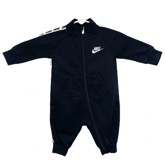 Nike Sportswear Boys 3 Months Long Sleeve Tricot Taping Coverall Jumpsuit