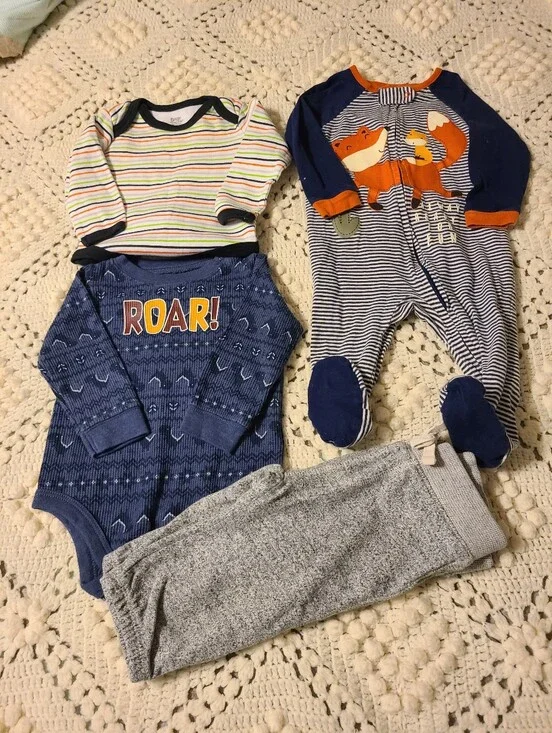 Navy Striped Fox Footed One-Piece - Kids