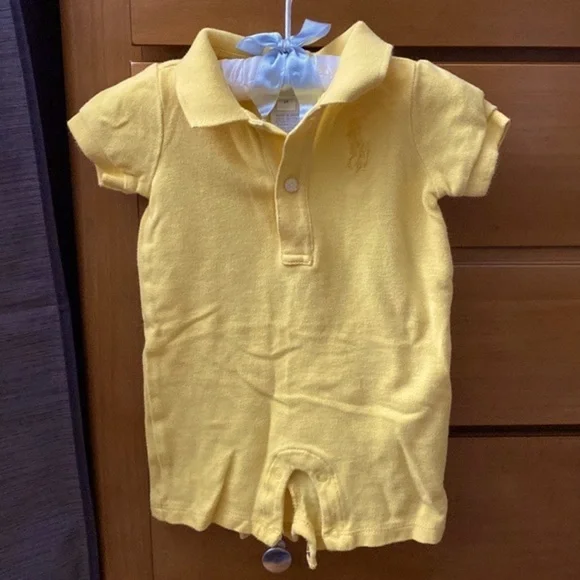 Ralph Lauren Yellow Onesie 6M