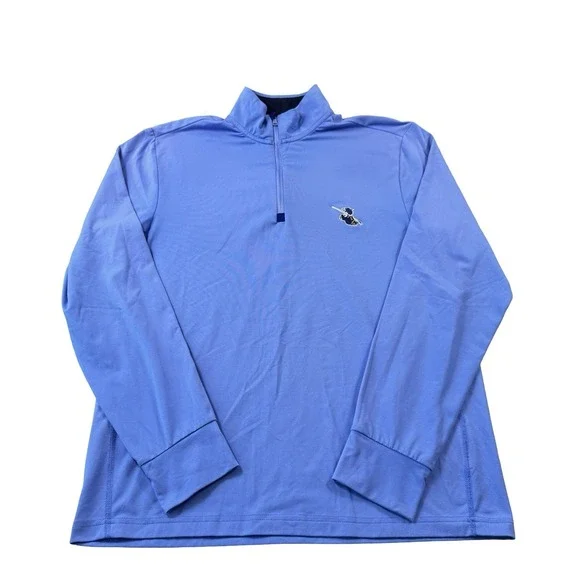 Polo Ralph Lauren Golf Blue Performance Pullover Half Zip Size Mens Small