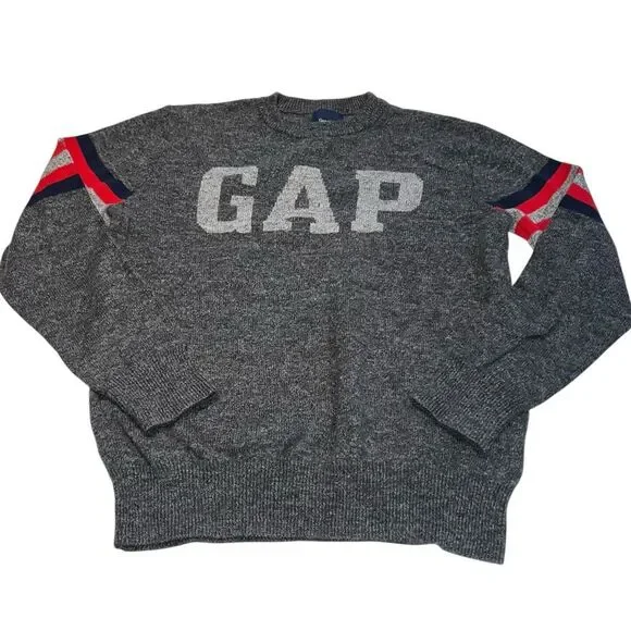Gap Kids Grey Logo Sweater - Kids‎ Large (10-11)