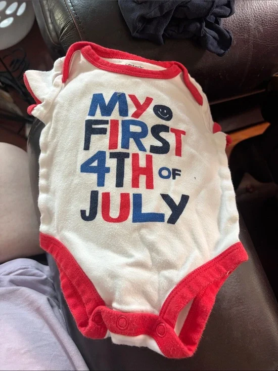 Carter's White Red & Blue 