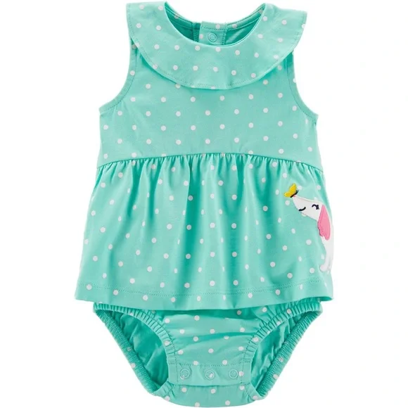 Carter’s Baby Girl Polka Dot Sunsuit 6 Months