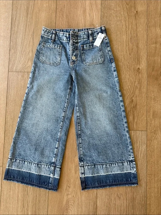 GAP: Girls Wide Leg Ankle Denim Jeans - NWT size 10