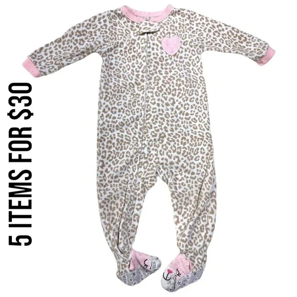 Carter’s 12 baby girl fleece footies​