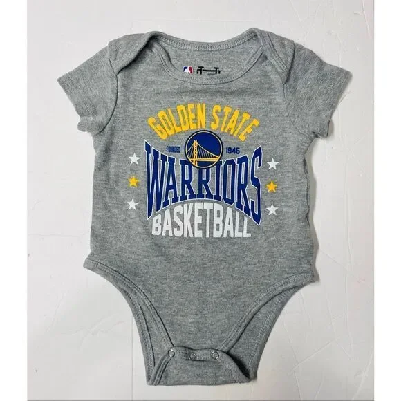 Ultra Game Golden State Warriors Bodysuit   Boys Size 3/6 Months