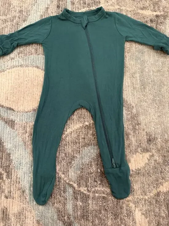 Kyte Baby Sz Newborn Bamboo Zipper Footie