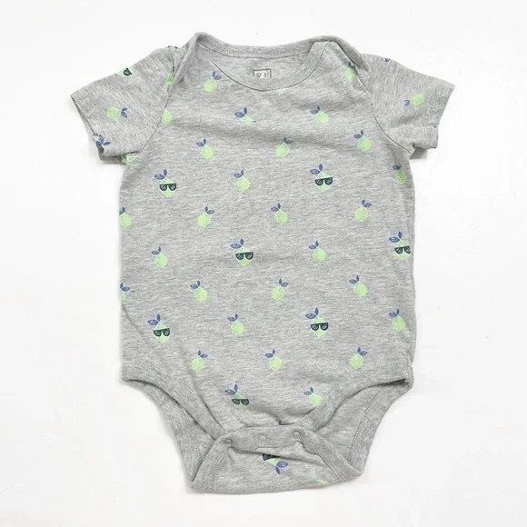 Fruit print baby bodysuit