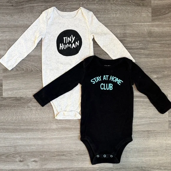 Okie Dokie long sleeve baby bodysuits