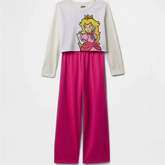 Gap Kids Princess Pink Cropped Pajama Set