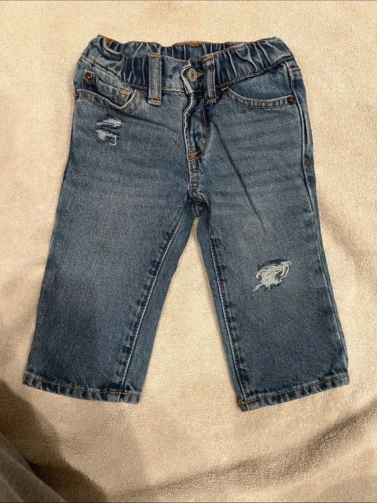 GAP Toddler Blue Distressed Denim Jeans
