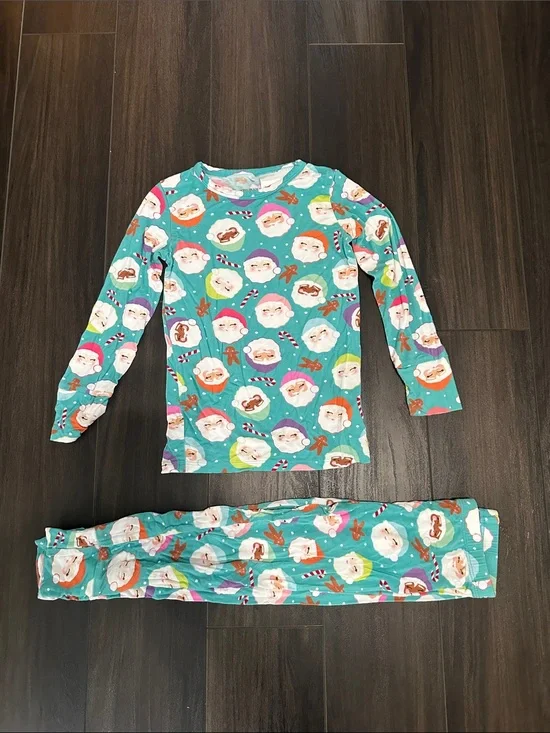 Posh Peanut Glitterville Papa Noel Pajamas - Size 5T