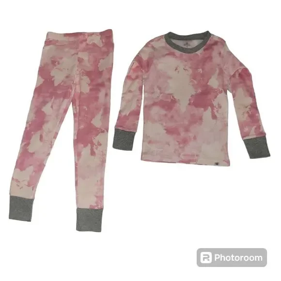 Honest baby clothing 2-piece set organic cotton rose color world