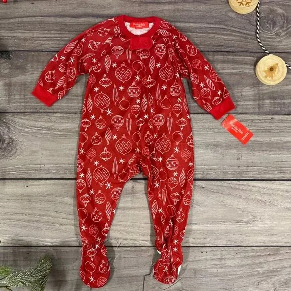 NWT Baby Pajamas One Piece Pajama, ORNAMENTS, 18MO