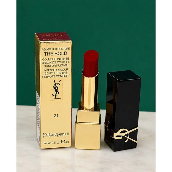 YSL Rouge Pur Couture The Bold Lipstick # 21 ROUGE PARADOXE  FULL SZ 3g  NEW