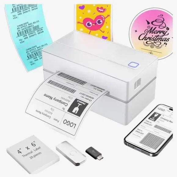 High Speed Thermal Shipping Label Printer 150mm/s 203DPI