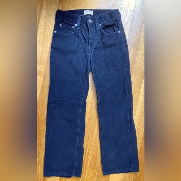 Gap Kids Navy Corduroy Pants Straight Fit Size 7