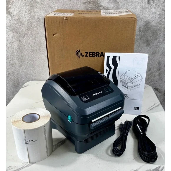 Zebra ZP 450 ctp Thermal Label Printer Gray LIKE NEW Shipping Barcode ZP450-0202