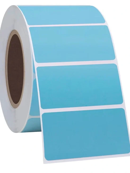 Blue Thermal Sticker Roll - 1000