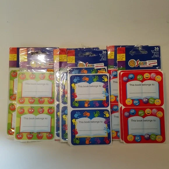 Book Plates NEW 7 packages Sandy Lion Stickers