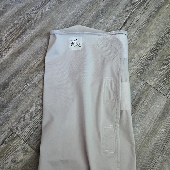 The Ollie Light Gray Swaddle Blanket