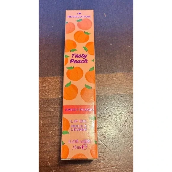 Sweet Peach‎ lip oil, I love revolution .20 fl oz.