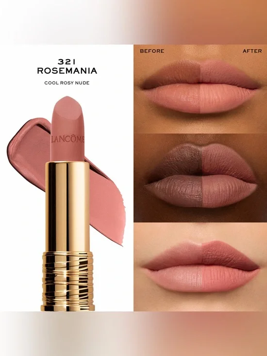 Lancôme Paris L'ABSOLU ROUGE DRAMA MATTE LIPSTICK in Shade 321 Rosemania 1.6gms