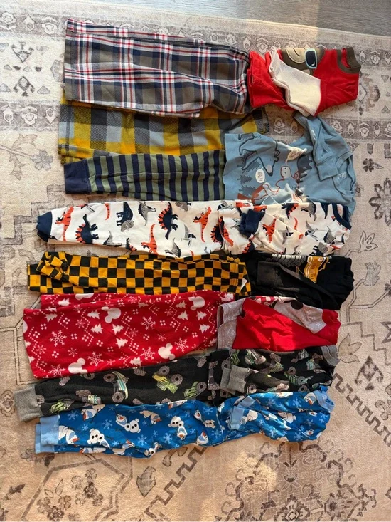 Mixed Toddler Pajama Pants Bundle - Colorful Prints