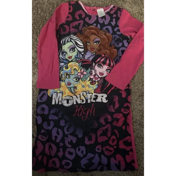 Monster High Fleece Nightgown Girls‎ 7/8