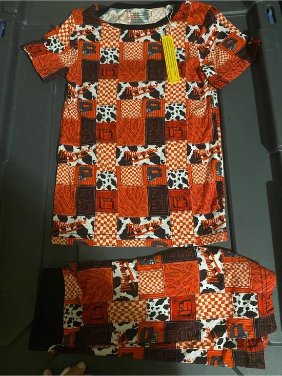 Kids Bamboo Pajama short Set Milwaukee tools  NWT size 5/6