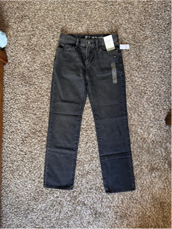 Boys Gap '90s Original Straight Jeans Black Size 14
