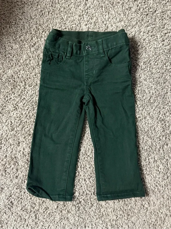 GAP Forest Green Stretch Twill Kids Pants