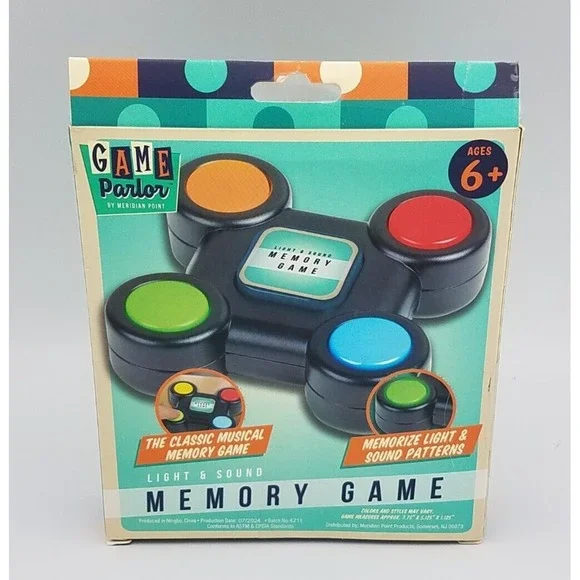 Light and Sound Memory Game for Kids‎ Adults Game Parlor Tested Works