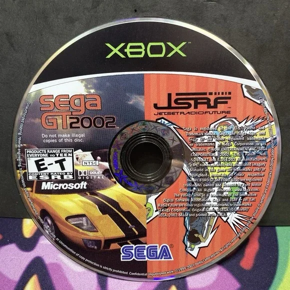 SEGA GT 2002 / JSRF! - Microsoft Xbox -  Disc Only!