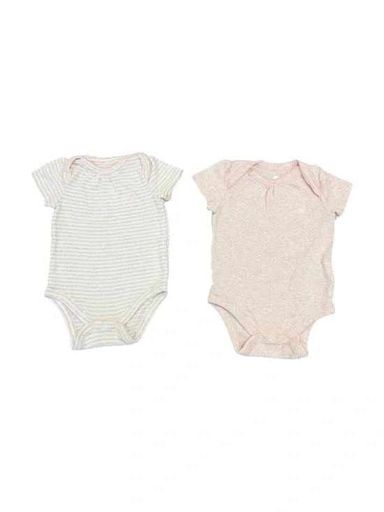 ⭐️4 for $10⭐️ GAP Baby Short-Sleeve One-Piece Bodysuits in Light Pink Set
