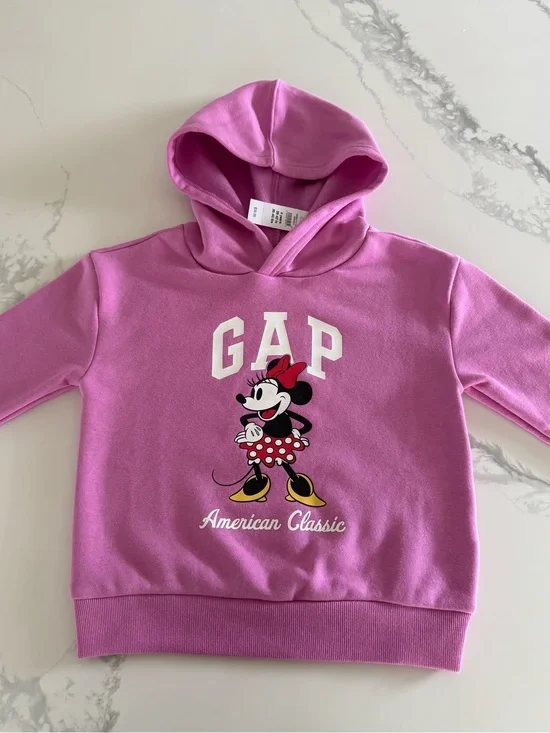GAP Disney Girls Minnie Mouse Hoodie Sweatshirt 4T