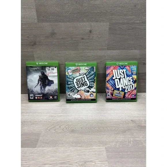 Just Sing, Just Dance 2017 & Shadow Of Mordor Bundle Microsoft Xbox‎ One Tested