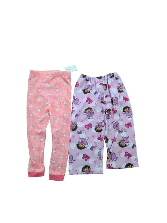 EUC Dora pj pants and NWT crown print pj bottoms, Size 3T