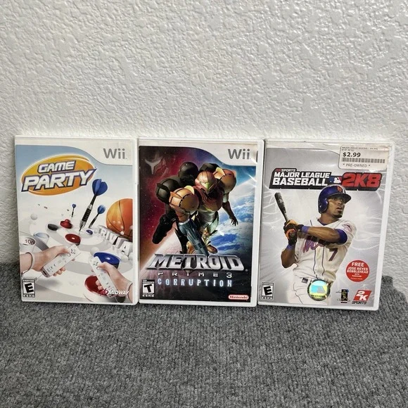 Metroid Primes 3 Corruption - Nintendo Wii - 100% Complete In Box CIB Bundle